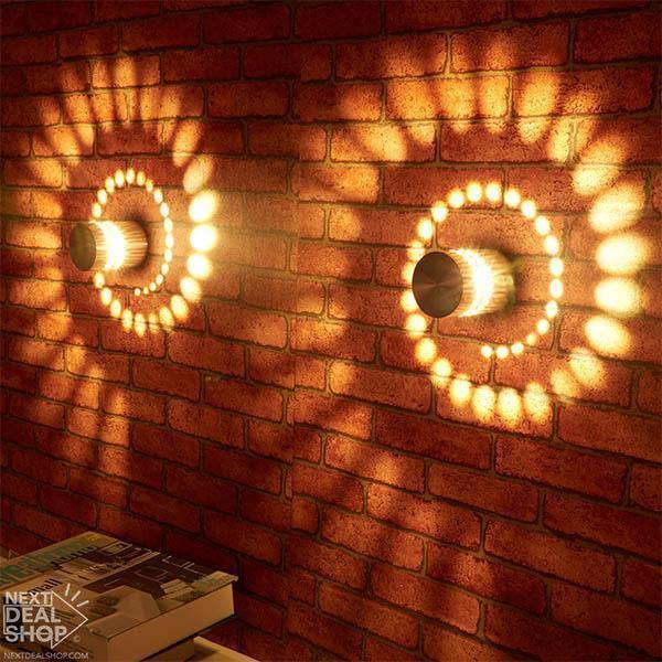 2 Peças de Luzes Decorativas de Parede em Espiral - TOOLS SMD