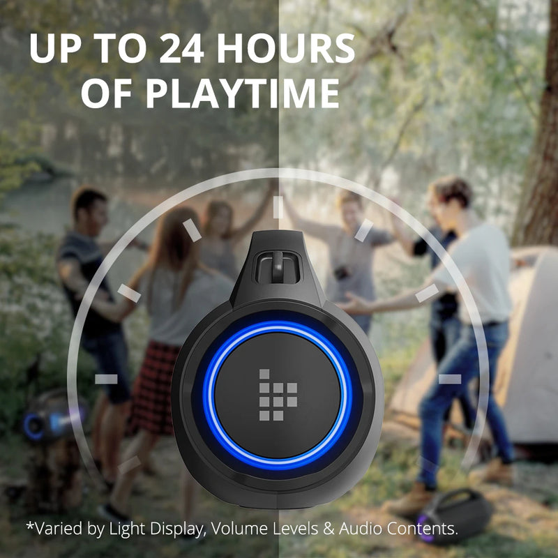 Tronsmart Bang SE poderoso alto-falante portátil, Bluetooth 5.3, Handle portátil, 24-Hour Playtime, Festa, Camping